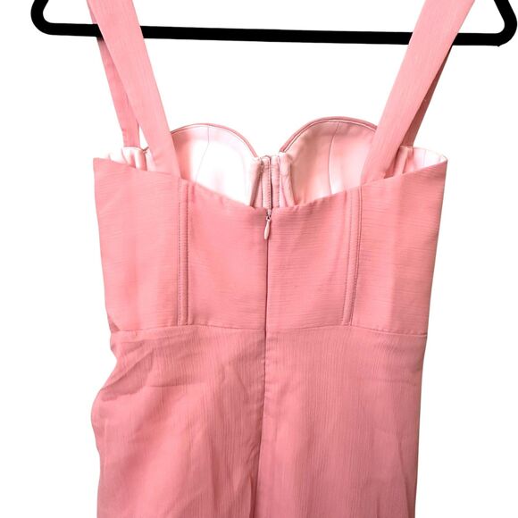 ADEIRLINA Showtime II Corset Style Midi Dress Pink NWT XS - Picture 4 of 7
